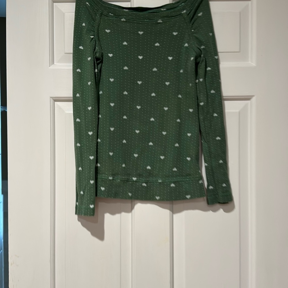 Heart Pattern Long Sleeve Tee